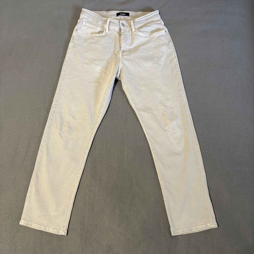 Mavi Zach Straight Leg Jeans Mens 32x30 Tan Stone Stretch M00453A3120